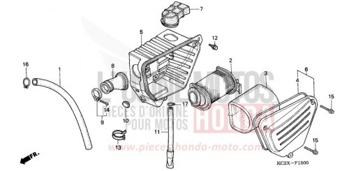 FILTRE A AIR (1) CM125CX de 1999
